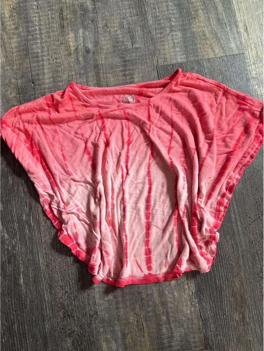 Girl’s Tie-Dye and Crochet Detail Tops - Size S